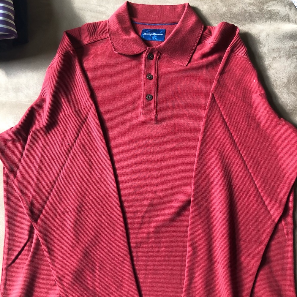 Collared sweater Tommy Bahama red